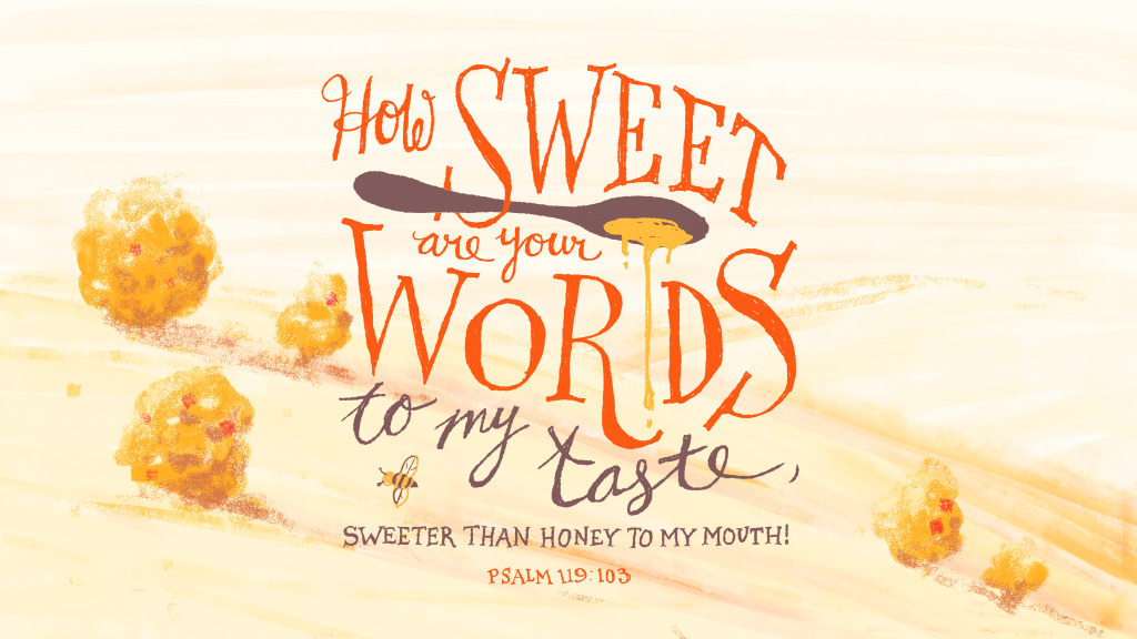 Image of Psalm 119:103 depicting honey.
© Logod Bible Software